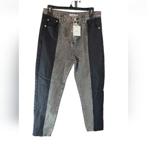 NWT Adika 2 Tone Straight Jeans Size Xs